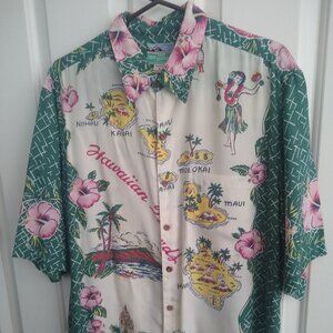 Rare Vintage Reyn Spooner Hawaiian Islands Shirt